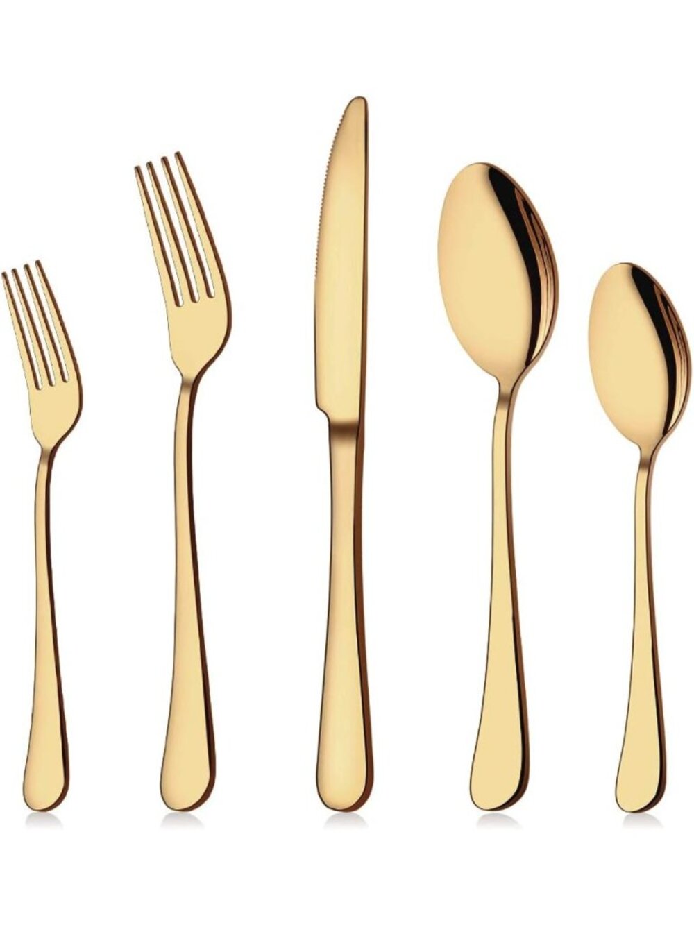 Elegant 40-Piece Gold & Silver Flatware Set for 8 | Stylish Dining Essentials
